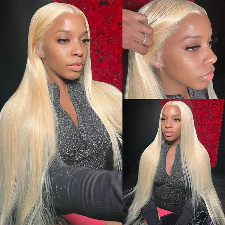 KLAMAN 613 Blonde Straight Lace Front Wig | 13x4 & 5x5 | 100% Human Hair