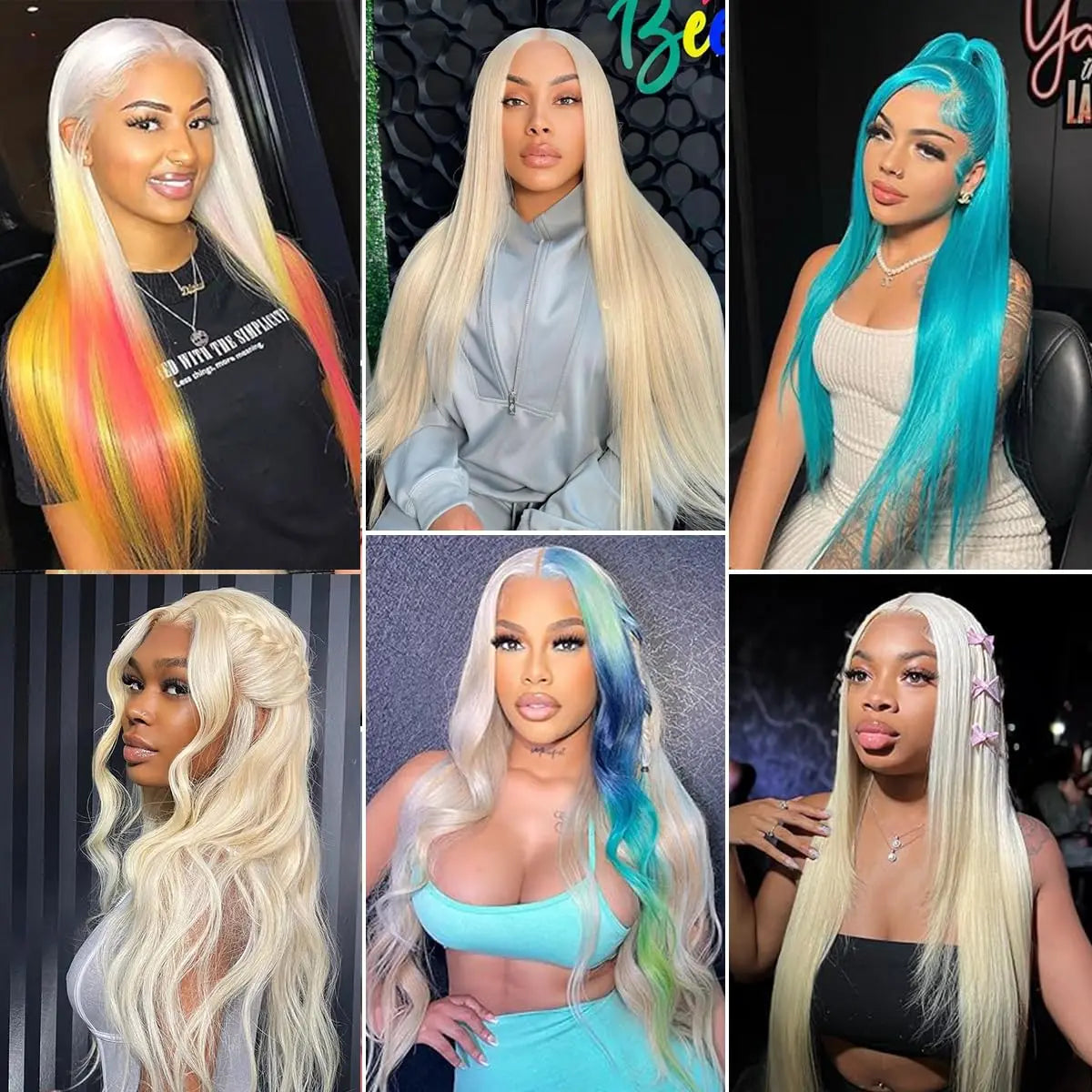 KLAMAN 613 Blonde Straight Lace Front Wig | 13x4 & 5x5 | 100% Human Hair