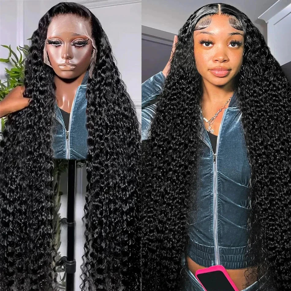230 Density Frontal Lace Wigs Human Hair Curly Wigs For women Deep Wave 13x6 Hd Lace Frontal Wig 13x4 Water Wave Lace Front Wig