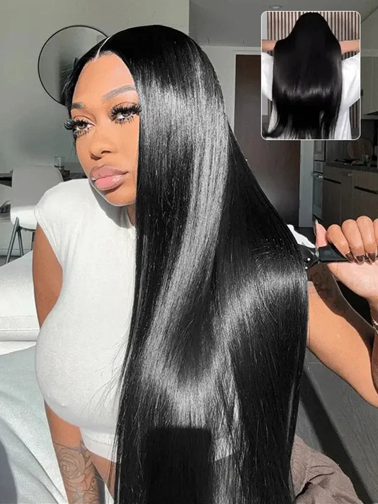 KLAMAN Bone Straight HD Lace Wig | 13x6 & 360 Lace | 250% Density Brazilian Human Hair