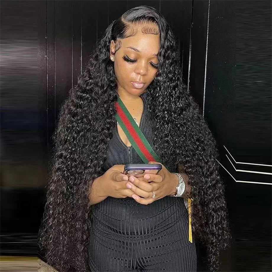 230 Density Frontal Lace Wigs Human Hair Curly Wigs For women Deep Wave 13x6 Hd Lace Frontal Wig 13x4 Water Wave Lace Front Wig
