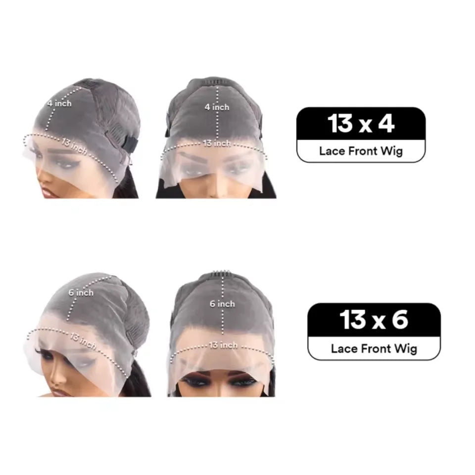 KLAMAN Chocolate Brown Body Wave Wig | 46" 13x4 & 13x6 HD Transparent Lace | Remy Human Hair