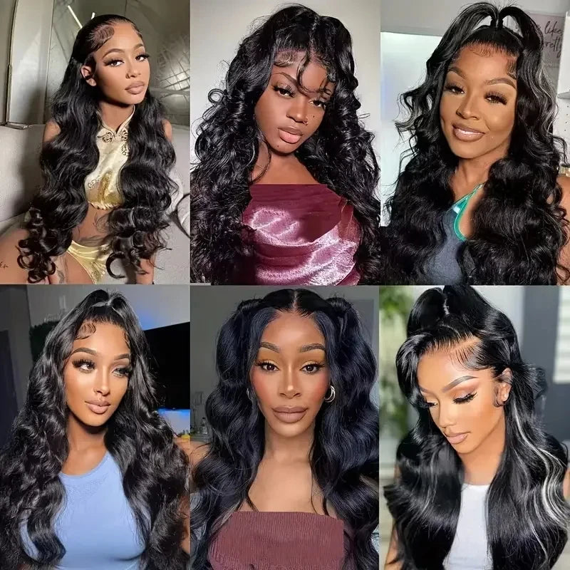 KLAMAN Body Wave Wig | 13x4 HD Transparent Lace | 180% Density Brazilian Human Hair with Baby Hair