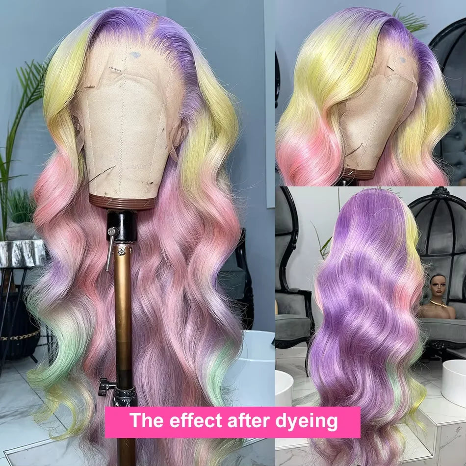 250% 40 Inch 613 Blonde Bone Straight Human Hair Wig Pre Plucked 13x6 Body Wave HD Lace Front Lace Frontal Wig Human Hair Wigs