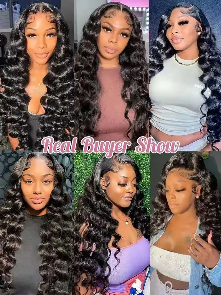 13x6 HD Lace Loose Deep Wave Frontal Wigs 250% Transparent 30 40 Inch 13x4 Deep Water Wave Curly Lace Front Human Hair Wigs