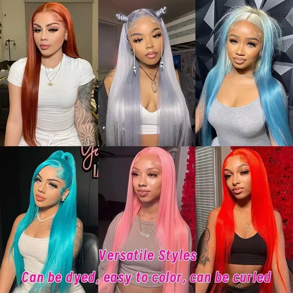 250% 40 Inch 613 Blonde Bone Straight Human Hair Wig Pre Plucked 13x6 Body Wave HD Lace Front Lace Frontal Wig Human Hair Wigs