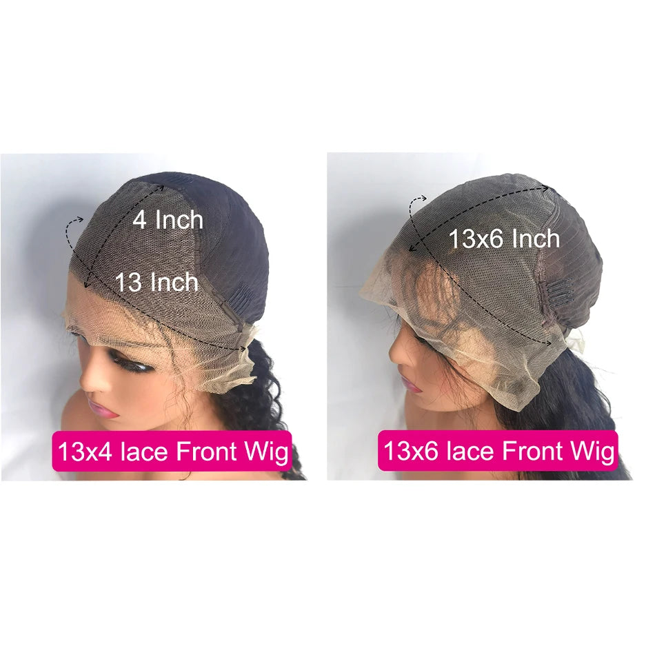 30 40 42 Inch Bone Straight Hd Lace Frontal Wig 13X4 Transparent Lace Front Pre Plucked 100% Human Hair For Women With Baby Hair