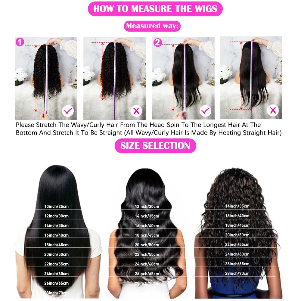 KLAMAN Chocolate Brown Body Wave Wig | 46" 13x4 & 13x6 HD Transparent Lace | Remy Human Hair