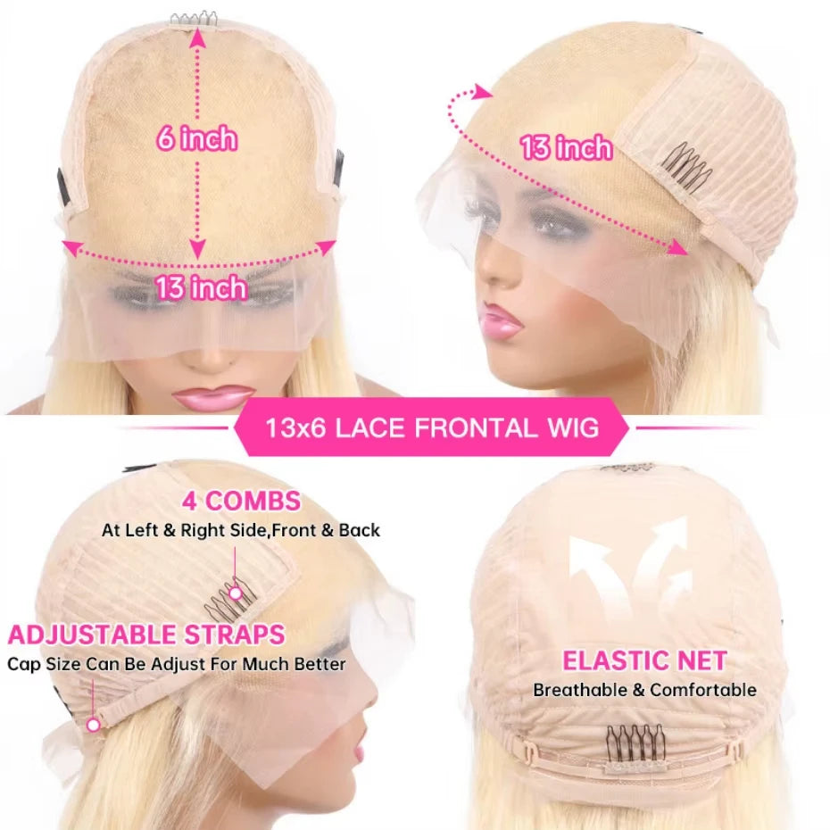 KLAMAN Honey Blonde Body Wave Wig #27 | 13x6 HD Lace Front | 210% Density Brazilian Human Hair