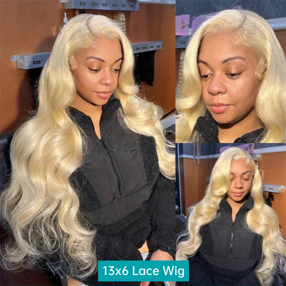 KLAMAN 613 Blonde Body Wave Wig | 13x6 HD Lace Front | 220% Density Brazilian Human Hair with Baby Hair