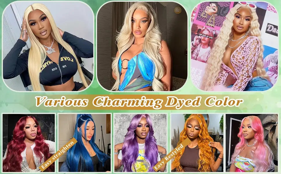 250% 40 Inch 613 Blonde Bone Straight Human Hair Wig Pre Plucked 13x6 Body Wave HD Lace Front Lace Frontal Wig Human Hair Wigs
