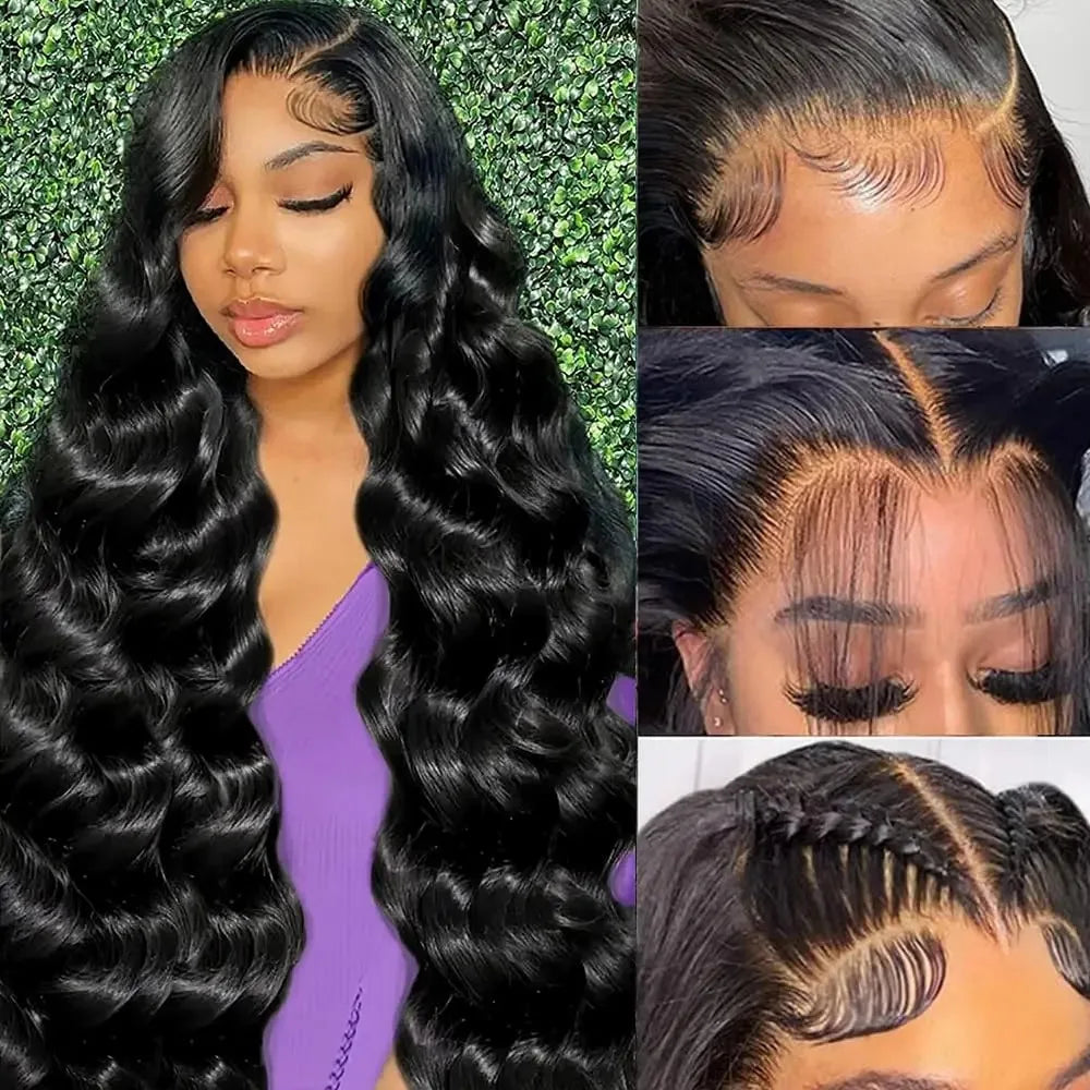 KLAMAN Body Wave Wig | 46" 200% Density 13x6 HD Transparent Lace | Brazilian Human Hair with Baby Hair