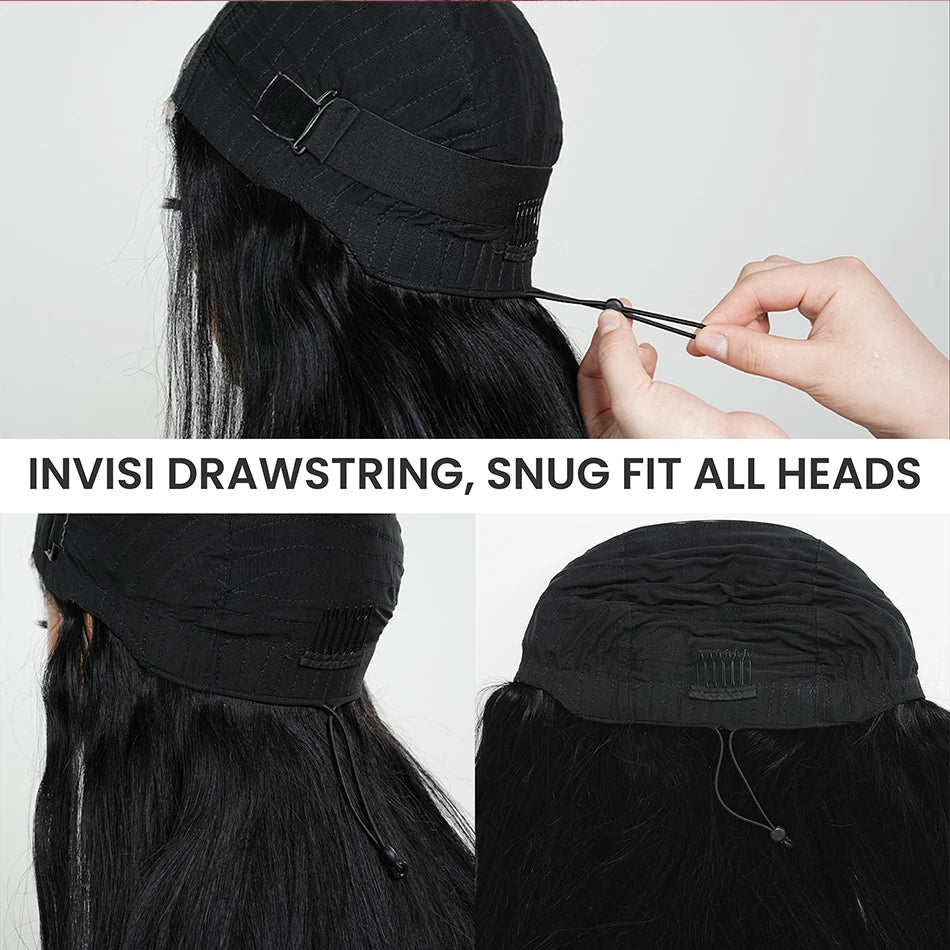 KLAMAN Glueless Bone Straight Wig | 30" Pre-Cut 4x4 & 5x5 HD Lace | 100% Human Hair Ready to Wear