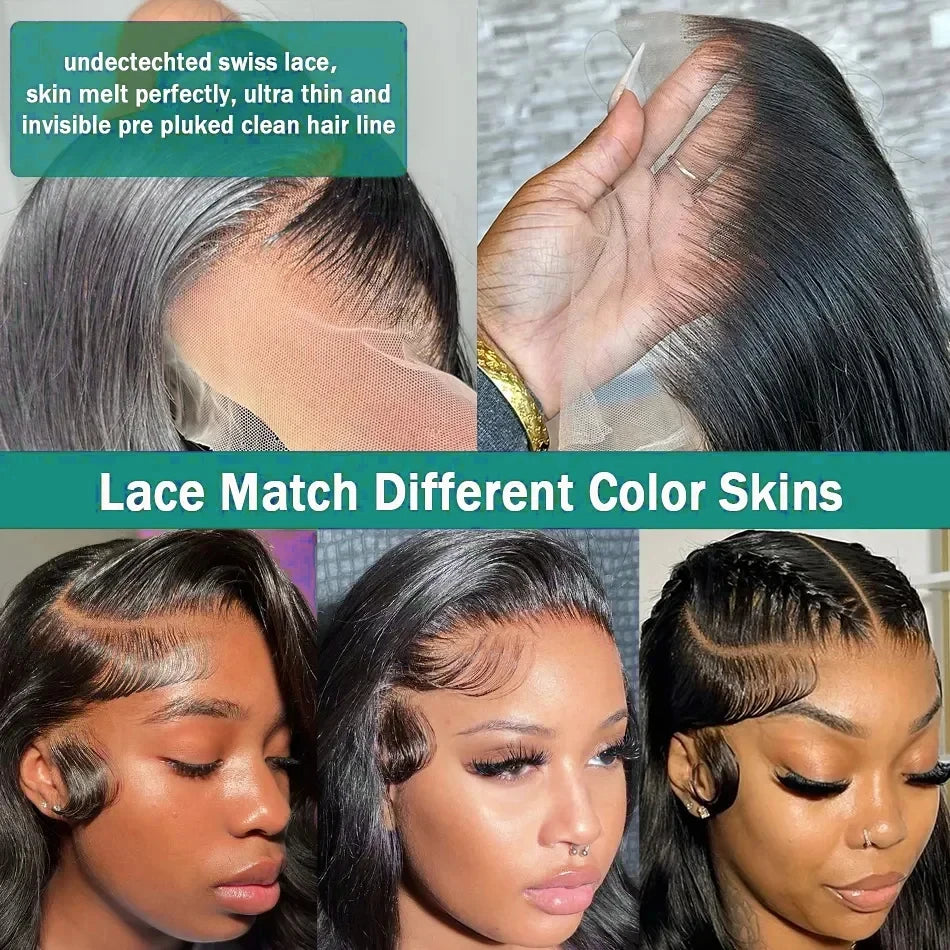 KLAMAN Bone Straight Wig | 38-40" 260% Density 13x6 HD Lace | Malaysia Human Hair