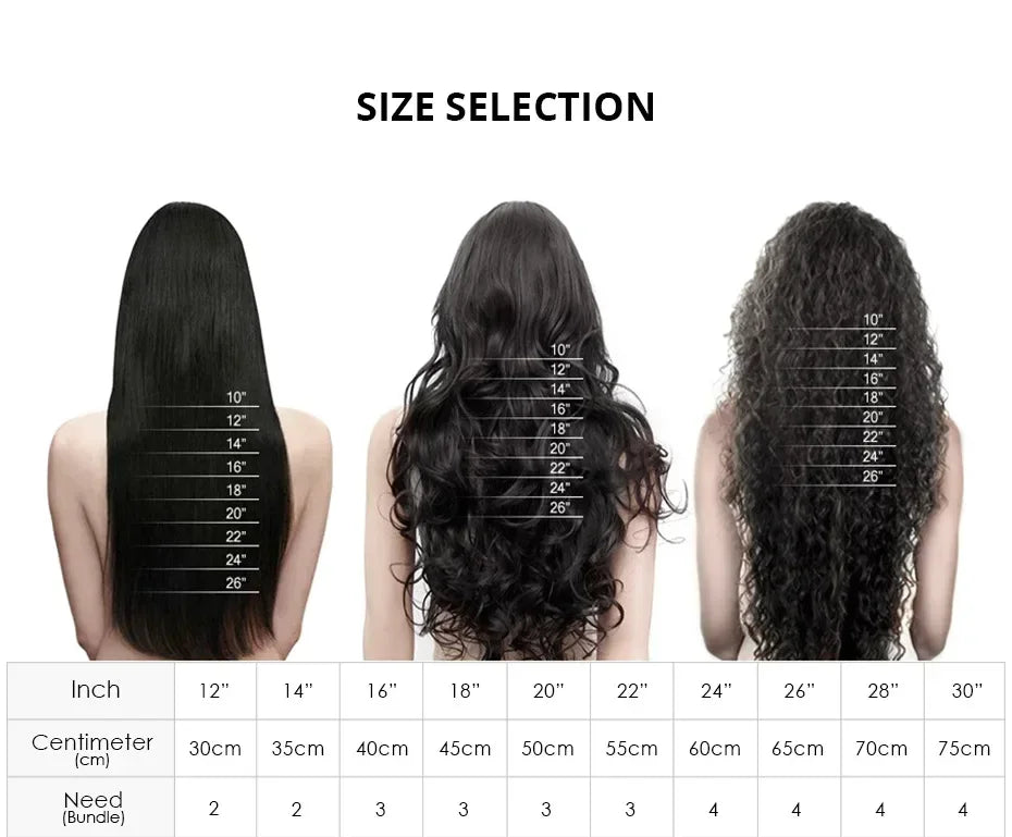 KLAMAN Bone Straight Wig | 13x4 & 13x6 & 360 HD Lace Front | 30-40" Brazilian Human Hair