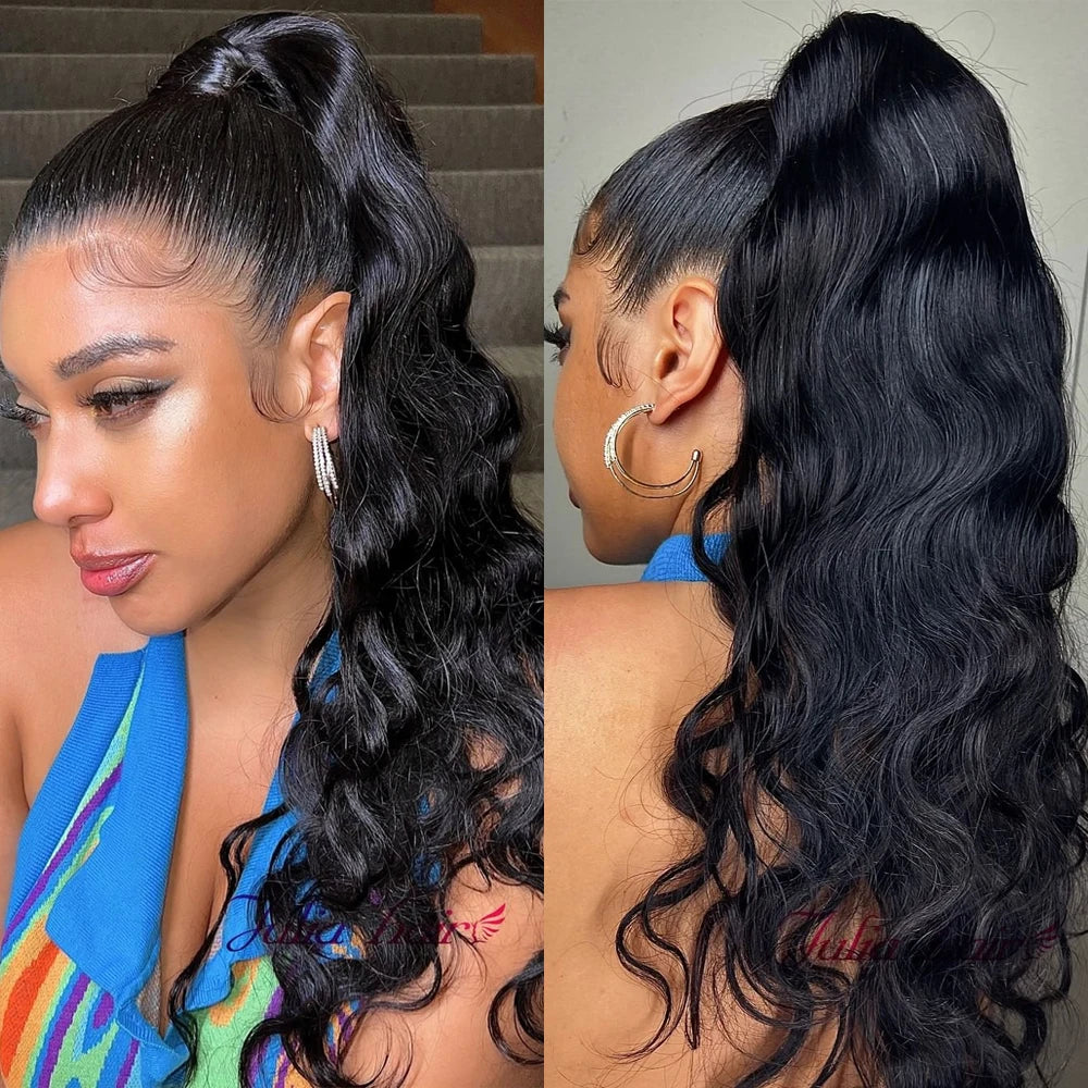 KLAMAN Loose Deep Wave Wig | 13x6 & 360 HD Lace | 220% Density Brazilian Human Hair