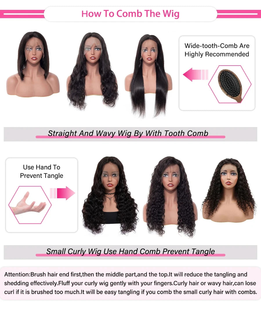 KLAMAN Natural Black Body Wave Wig | 13x4 HD Transparent Lace | 180% Density Brazilian Human Hair