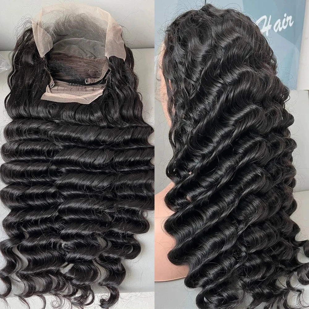 KLAMAN Loose Deep Wave Wig | 13x6 & 360 HD Lace | 220% Density Brazilian Human Hair