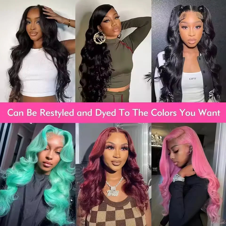 KLAMAN Body Wave Wig | 46" 200% Density 13x6 HD Transparent Lace | Brazilian Human Hair with Baby Hair