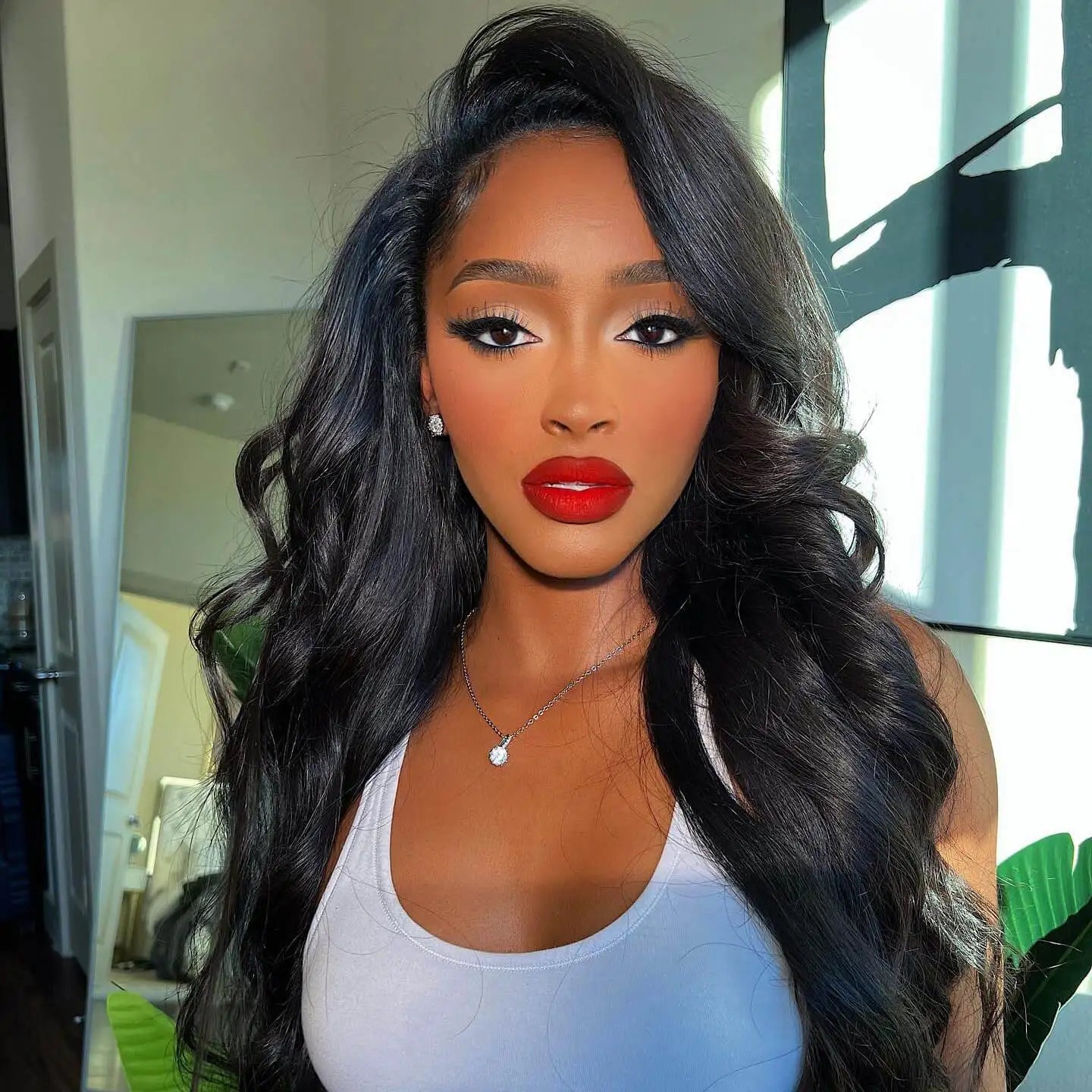 KLAMAN Body Wave Wig | 13x4 HD Transparent Lace | 180% Density Brazilian Human Hair with Baby Hair