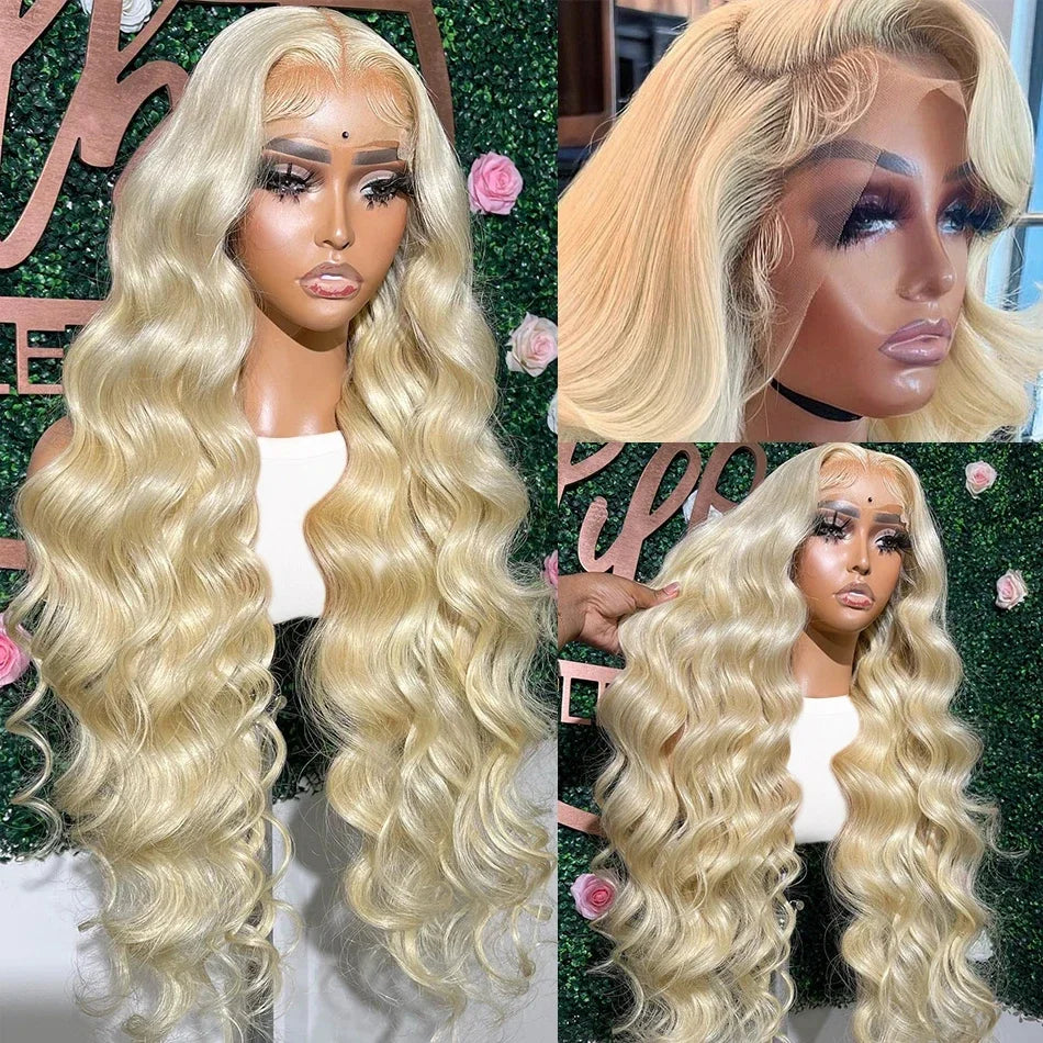 KLAMAN 613 Blonde Body Wave Wig | 13x6 HD Lace Front | 220% Density Brazilian Human Hair with Baby Hair