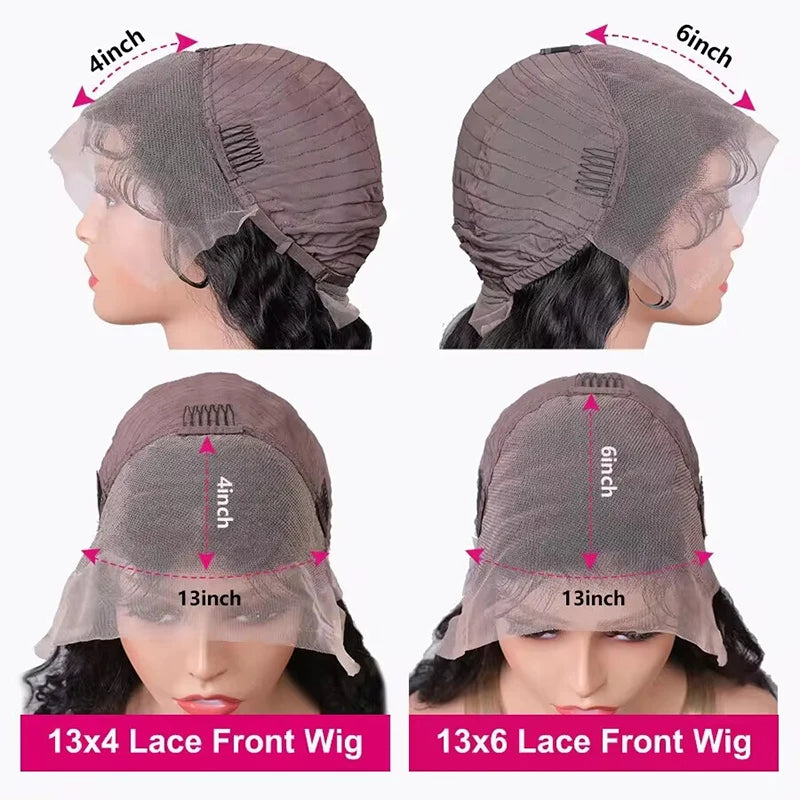 KLAMAN Water Wave Wig | 13x6 HD Lace Front | Wet & Wavy Deep Curly Human Hair with Baby Hair