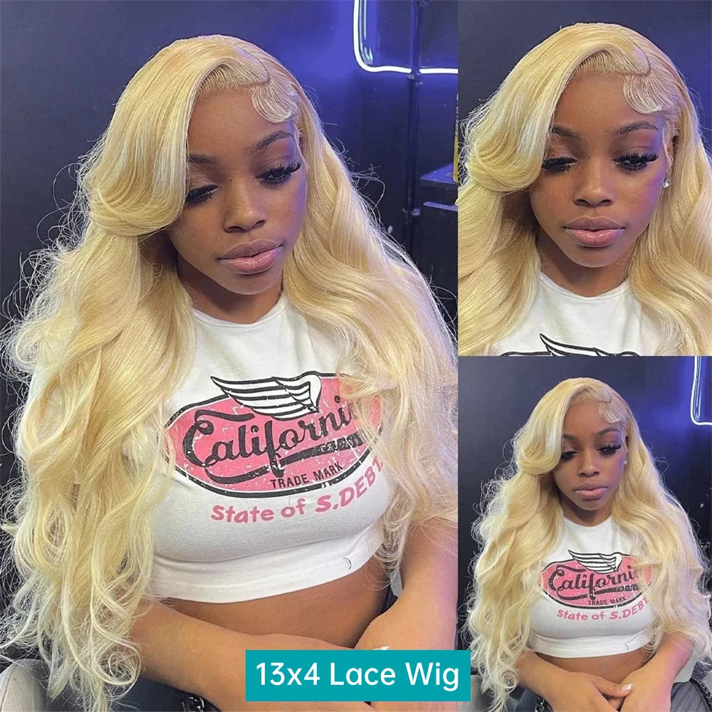 KLAMAN 613 Blonde Body Wave Wig | 13x6 HD Lace Front | 220% Density Brazilian Human Hair with Baby Hair