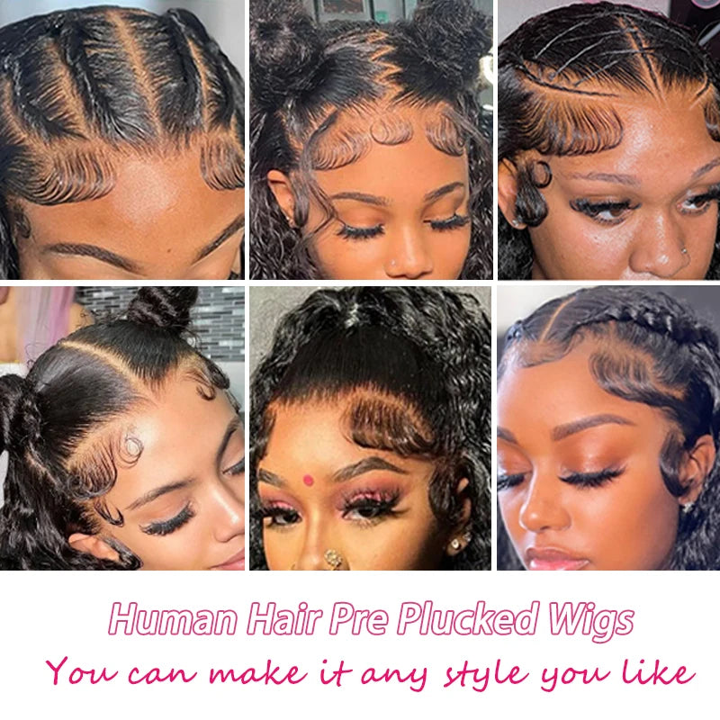 KLAMAN Water Wave Wig | 13x6 HD Lace Front | Wet & Wavy Deep Curly Human Hair with Baby Hair