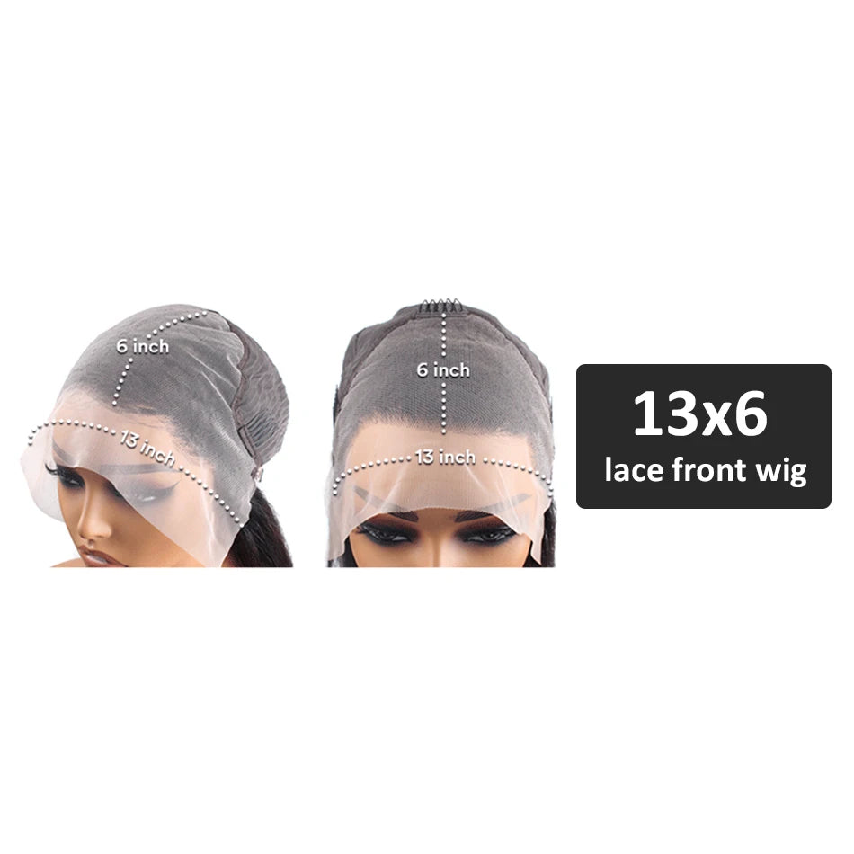 KLAMAN Straight Lace Front Wig | 13x6 & 13x4 HD Lace | Glueless 30-40" 4x4 & 5x5 Brazilian Human Hair