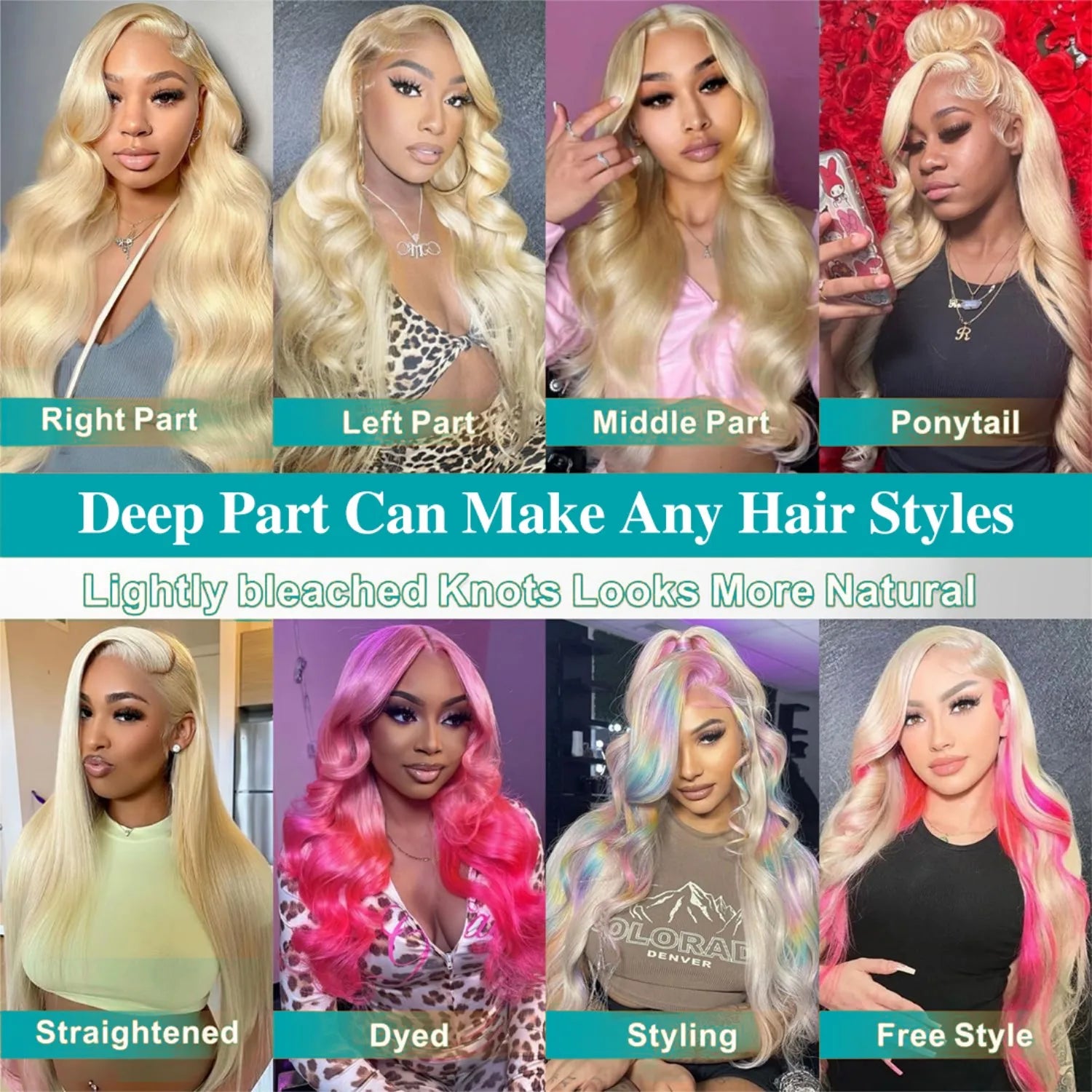 KLAMAN 613 Blonde Body Wave Wig | 13x6 HD Lace Front | 220% Density Brazilian Human Hair with Baby Hair