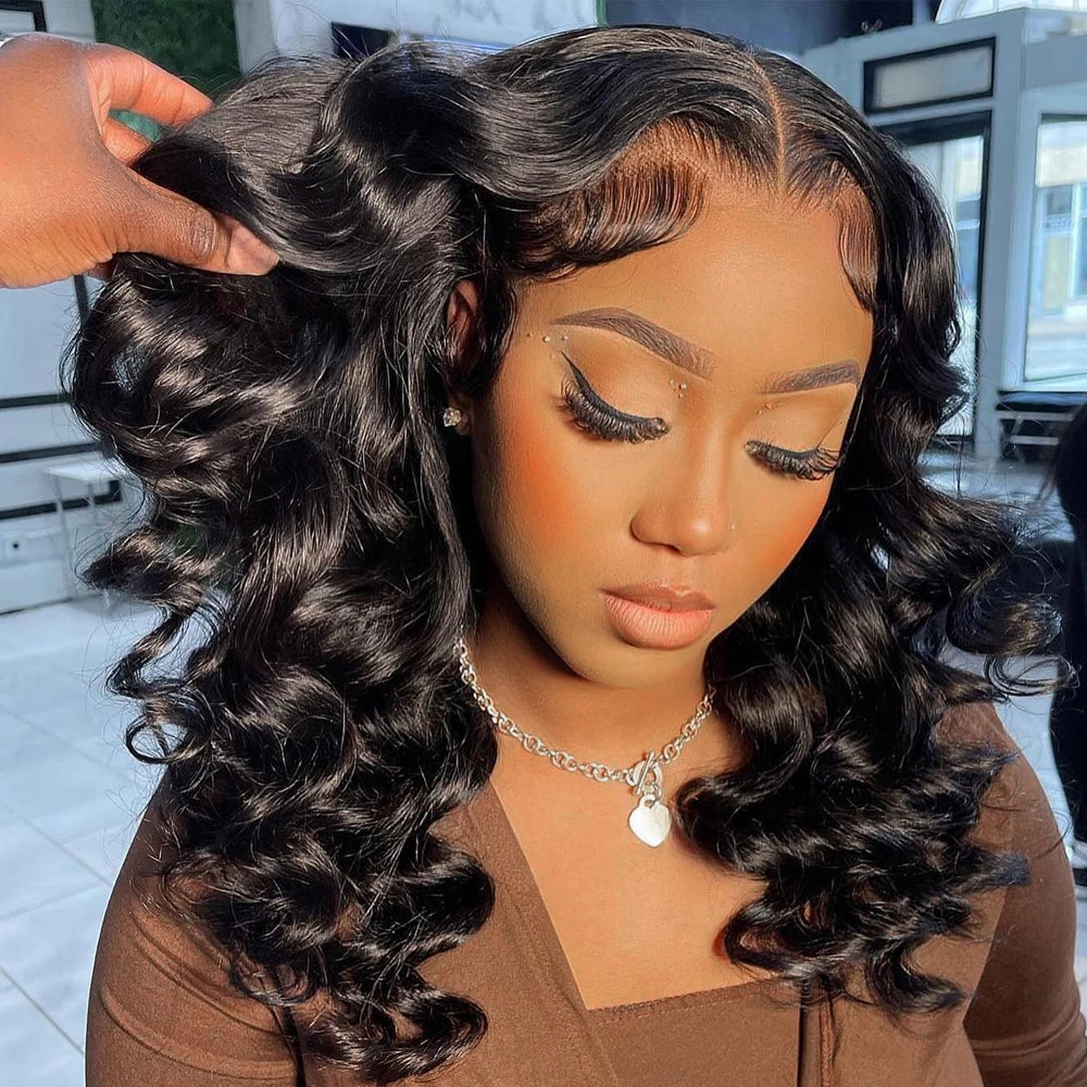 KLAMAN Loose Deep Wave Wig | 13x6 & 360 HD Lace | 220% Density Brazilian Human Hair