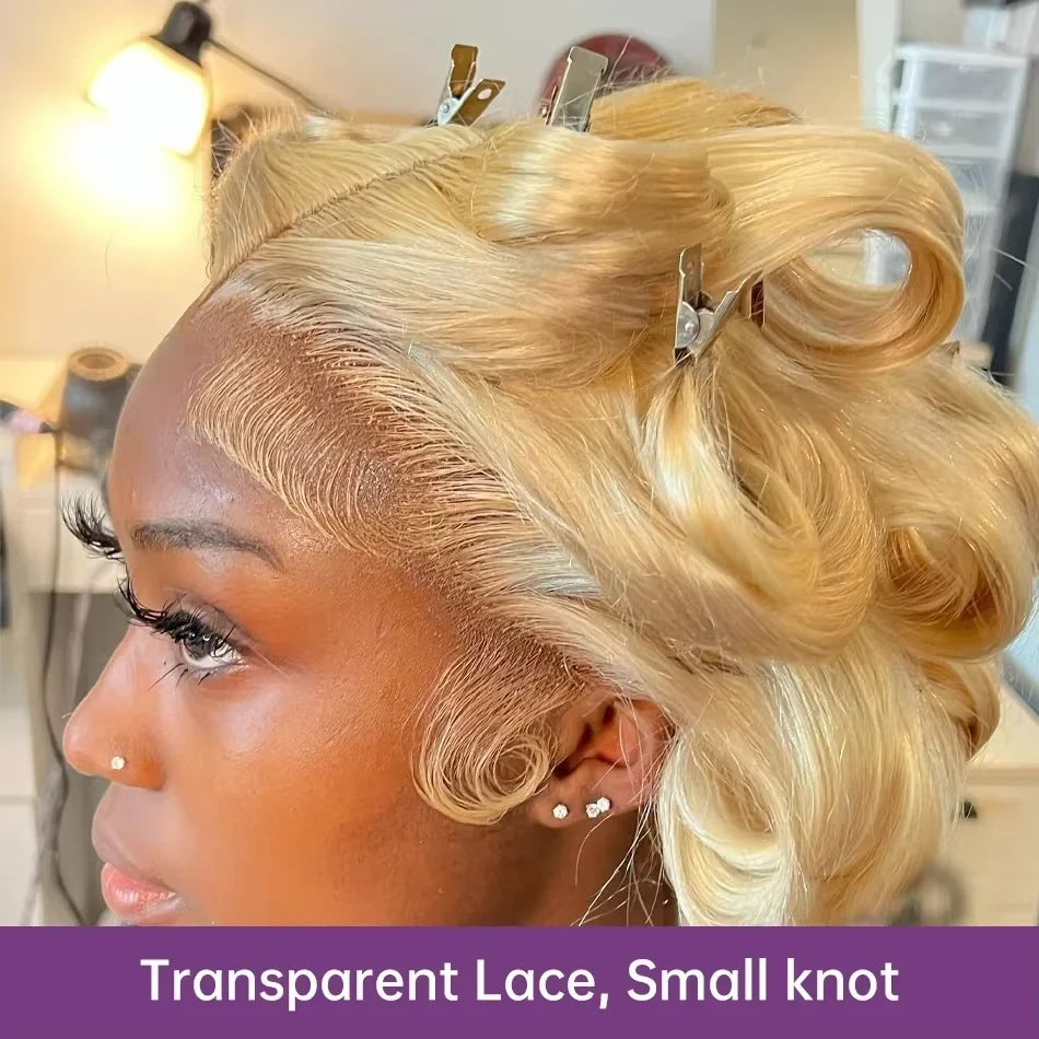 250% 40 Inch 613 Blonde Bone Straight Human Hair Wig Pre Plucked 13x6 Body Wave HD Lace Front Lace Frontal Wig Human Hair Wigs