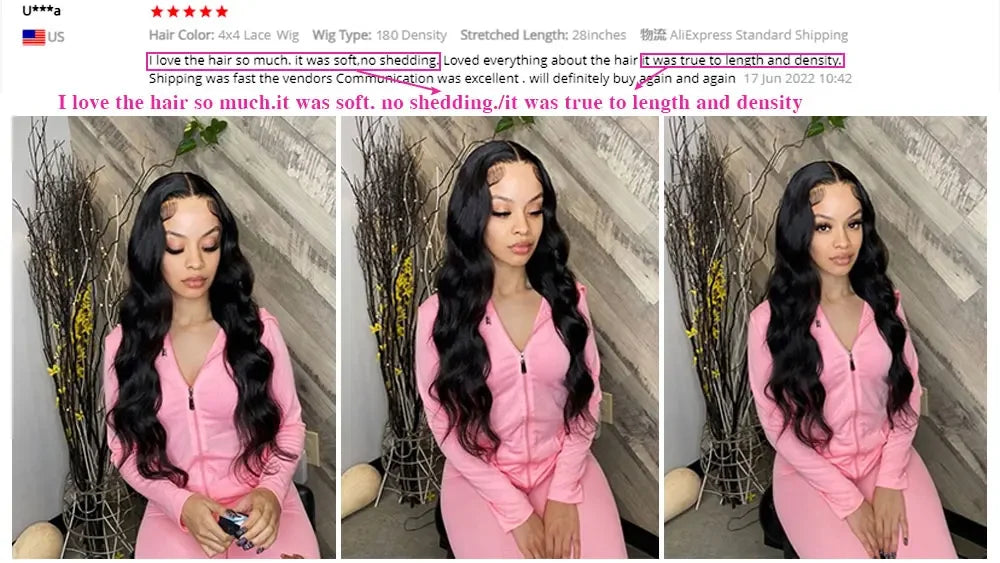 KLAMAN Body Wave Wig | 46" 200% Density 13x6 HD Transparent Lace | Brazilian Human Hair with Baby Hair