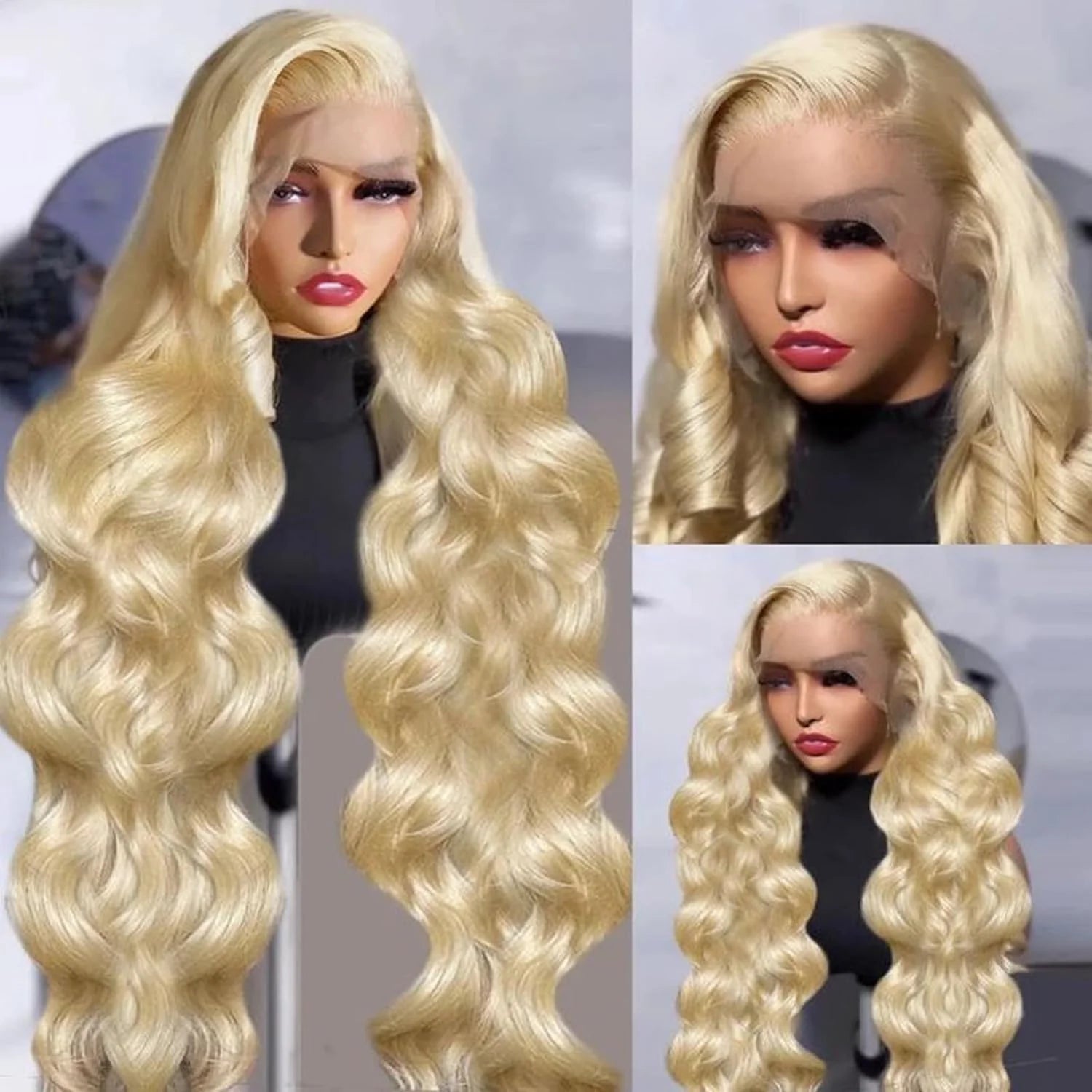 KLAMAN 613 Blonde Body Wave Wig | 13x6 HD Lace Front | 220% Density Brazilian Human Hair with Baby Hair