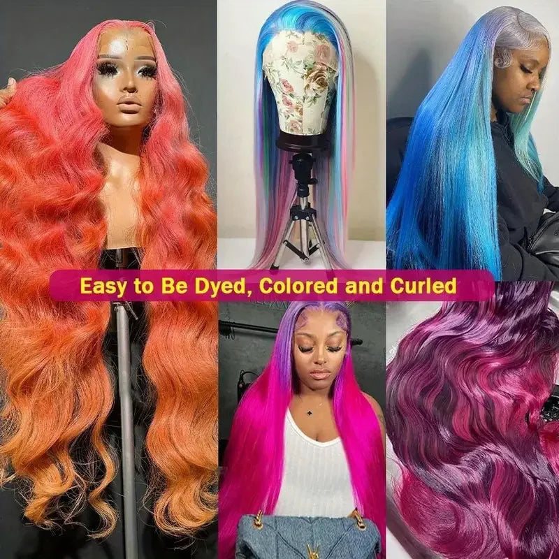 250% 40 Inch 613 Blonde Bone Straight Human Hair Wig Pre Plucked 13x6 Body Wave HD Lace Front Lace Frontal Wig Human Hair Wigs