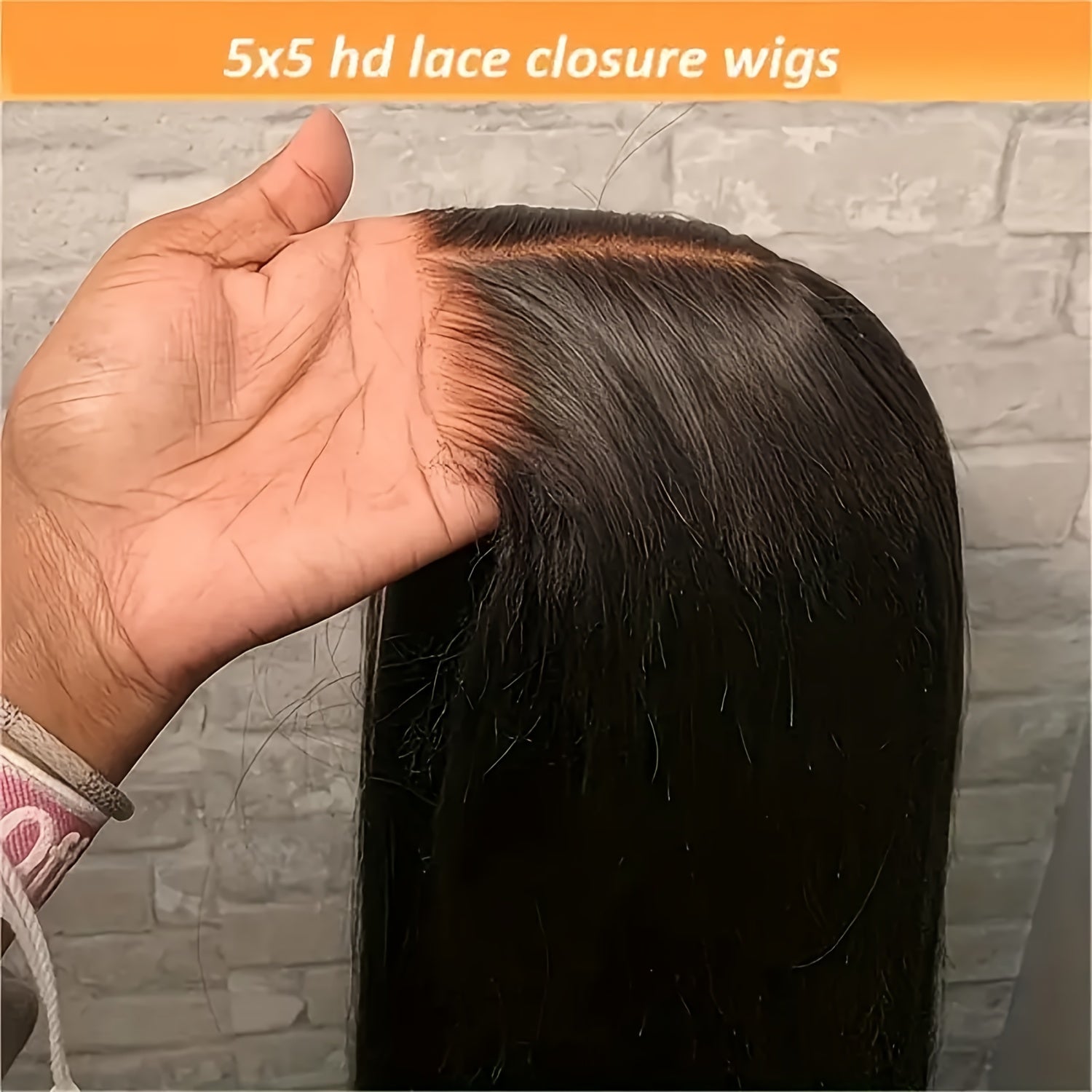 KLAMAN Bone Straight Wig | 40" 220% Density 13x4 Transparent Lace Front | Brazilian Human Hair